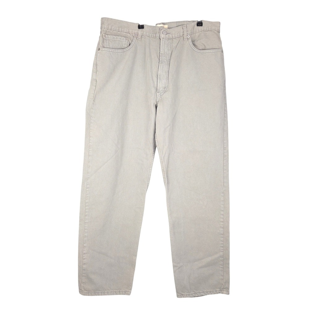 Levis 550 Jeans Men 40x32 Relaxed Fit Gray Straight Leg Denim Zip Fly Casual Y2K